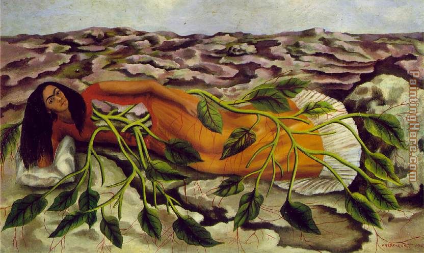 Roots painting - Frida Kahlo Roots art painting